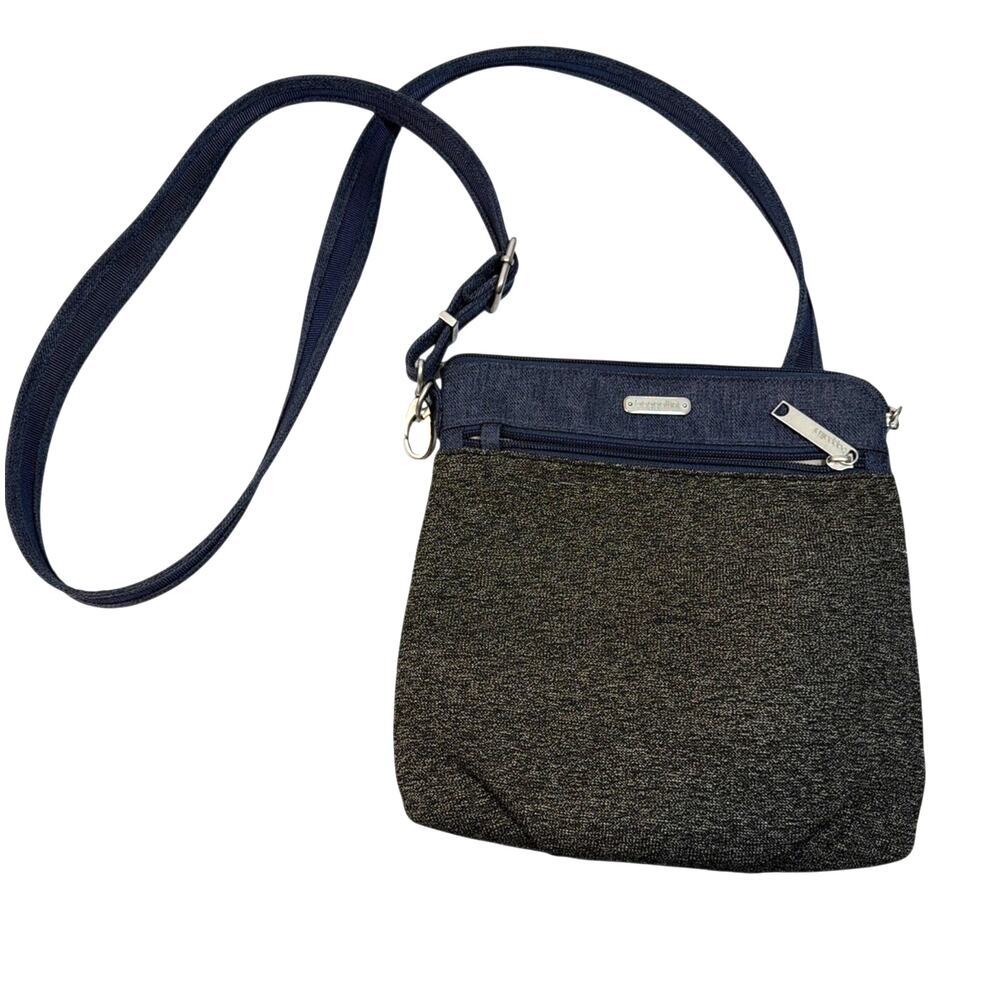 BAGGALLINI crossbody AntiTheft RFID Protection Denim Blue